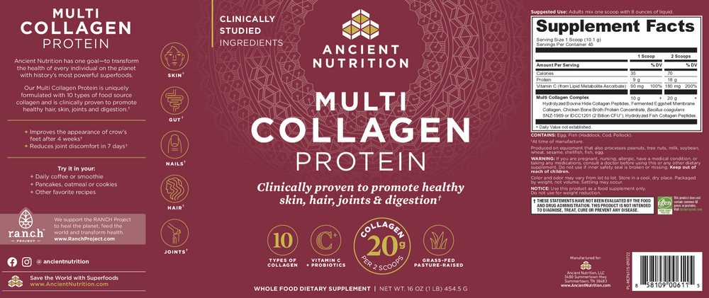 Ancient Nutrition Multi Collagen Protein Powder — view 2
