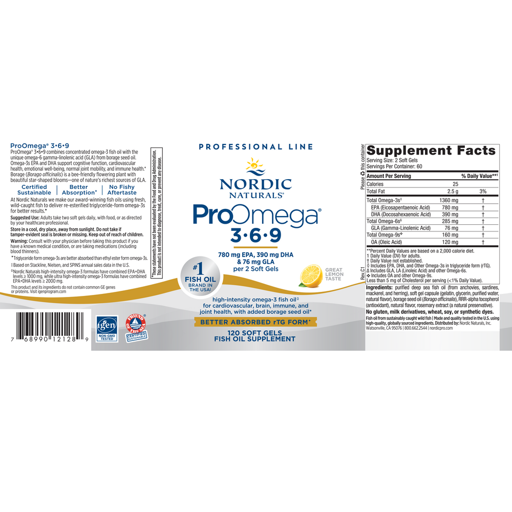 Nordic Naturals ProOmega®-3.6.9 — view 2