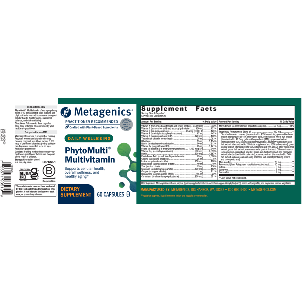 Metagenics PhytoMulti® Multivitamin Capsules — view 2