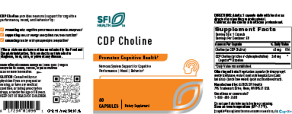 Klaire Labs/SFI Health CDP Choline — view 2