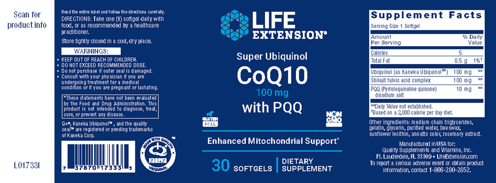 Life Extension Super Ubiquinol CoQ10 with PQQ — view 2