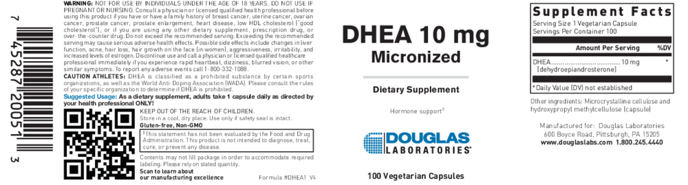 Douglas Labs DHEA 10mg (Micronized) — view 2