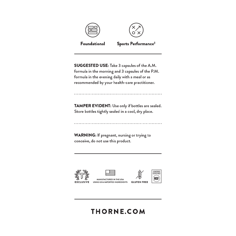 Thorne Multi-Vitamin Elite A.M & P.M. Kit — view 2