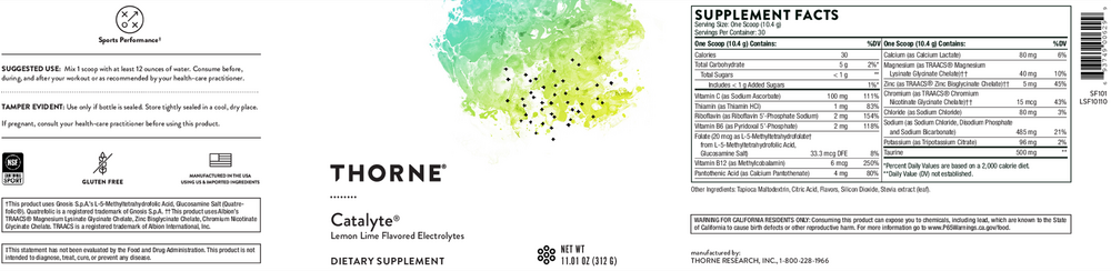 Thorne Catalyte Lemon Lime NSF — view 2