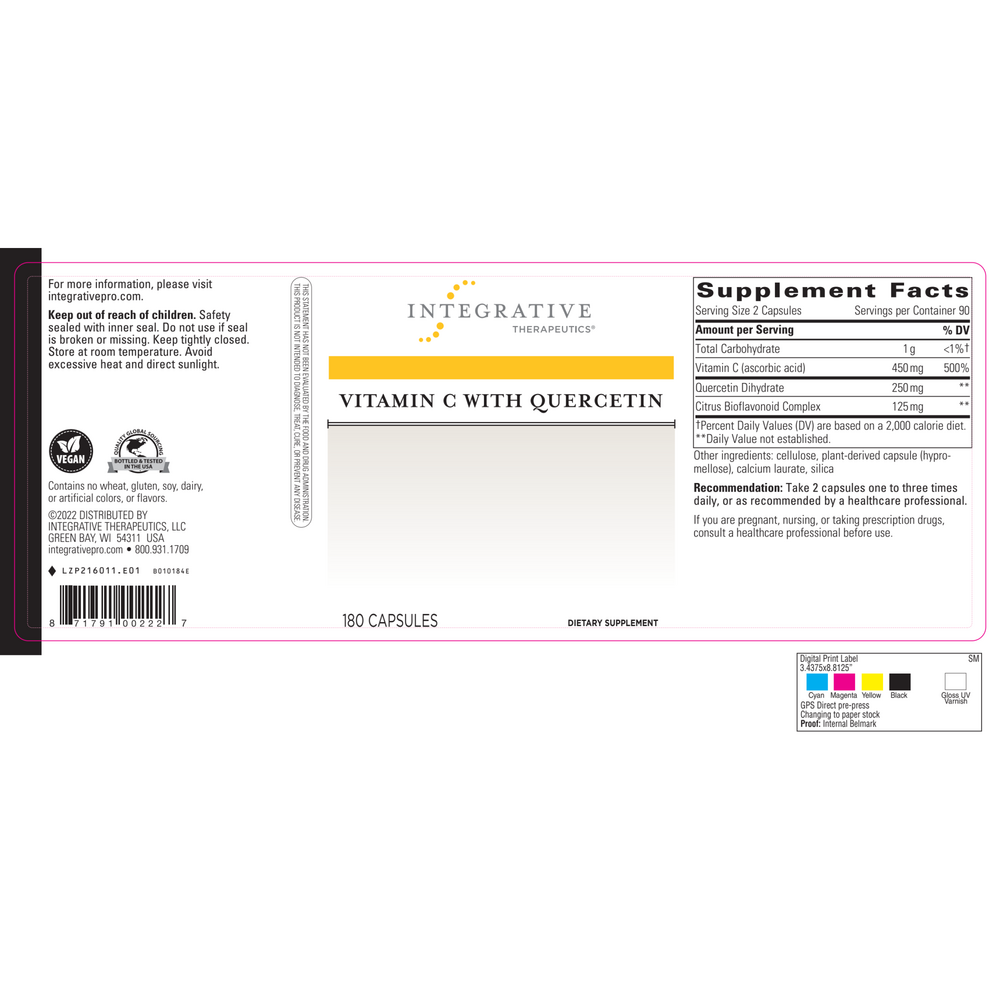 Integrative Therapeutics Vitamin C w/Quercetin — view 2