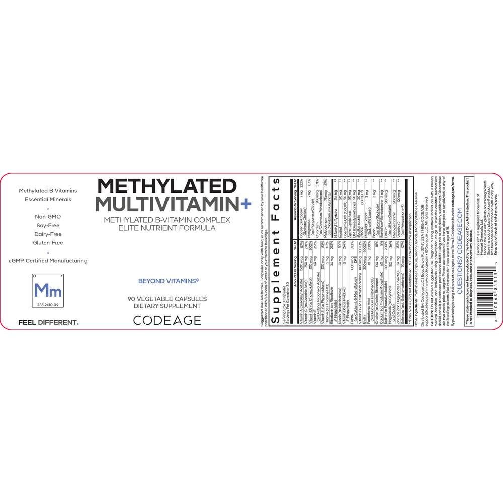 Codeage Methylated Multivitamin+ — view 2