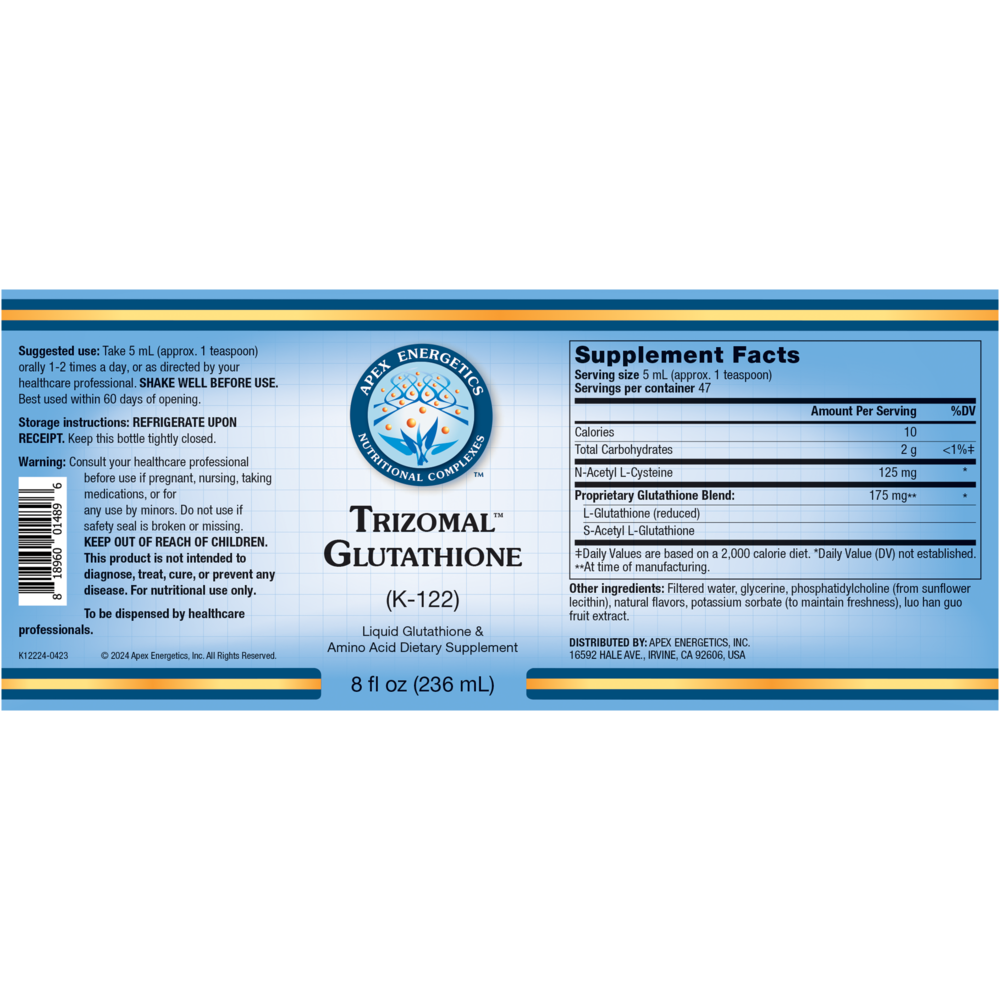 Apex Energetics, Inc Trizomal™ Glutathione — view 2