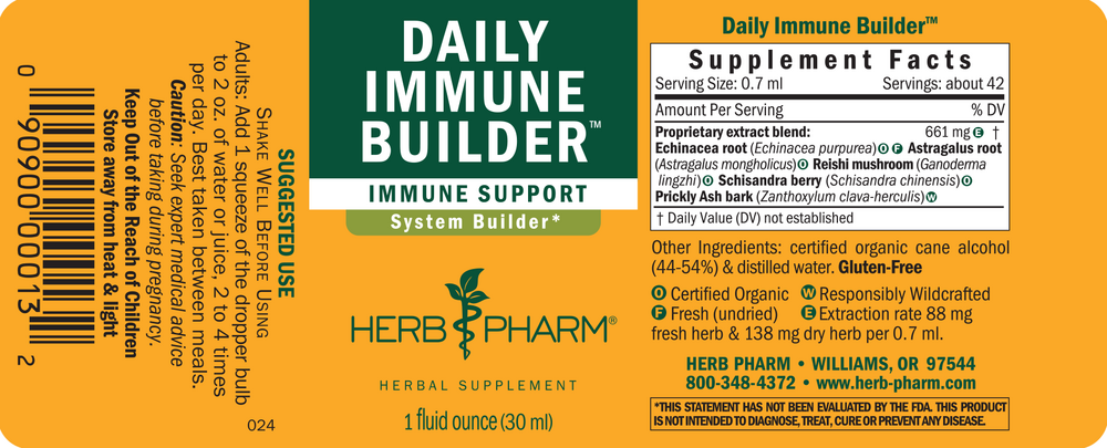Herb Pharm Daily Immune Builder — view 2