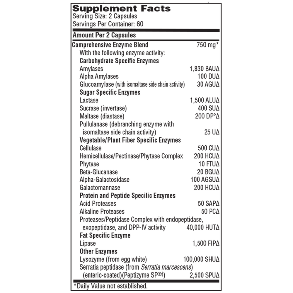 Klaire Labs/SFI Health Ther-Biotic® Vital-Zymes™ (Complete) — view 2