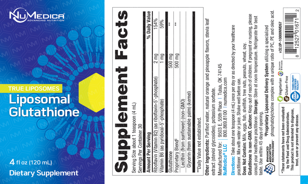 NuMedica Liposomal Glutathione — view 2