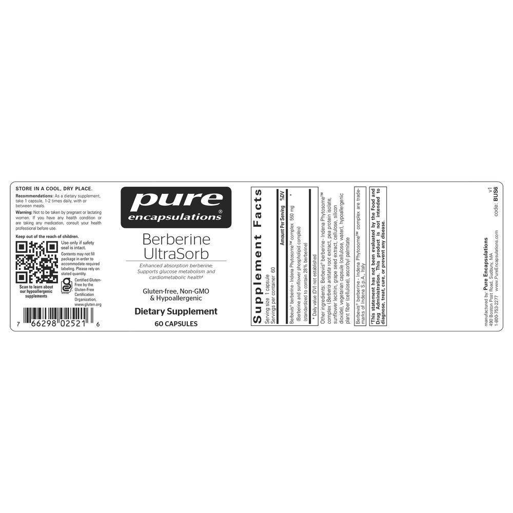 Pure Encapsulations Berberine UltraSorb — view 2