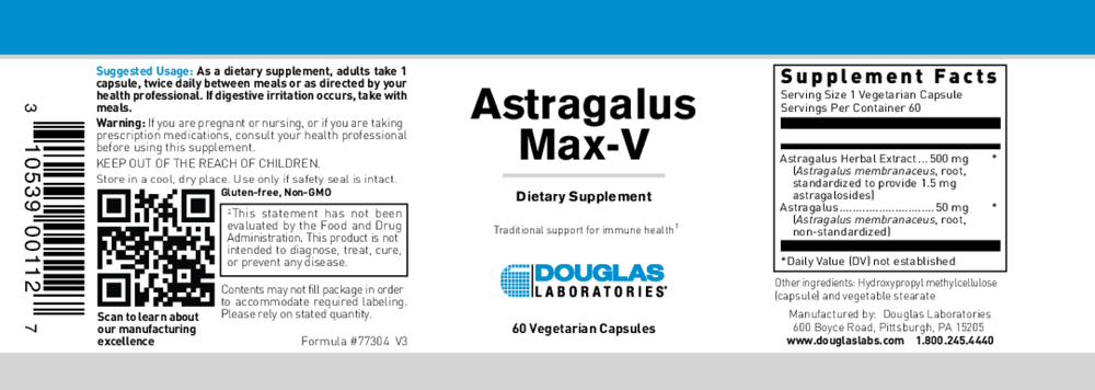 Douglas Labs Astragalus Max-V — view 2