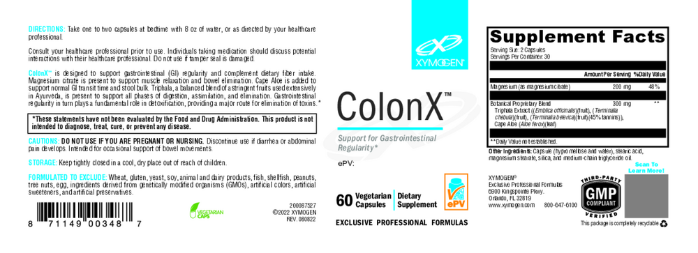 Xymogen ColonX — view 2