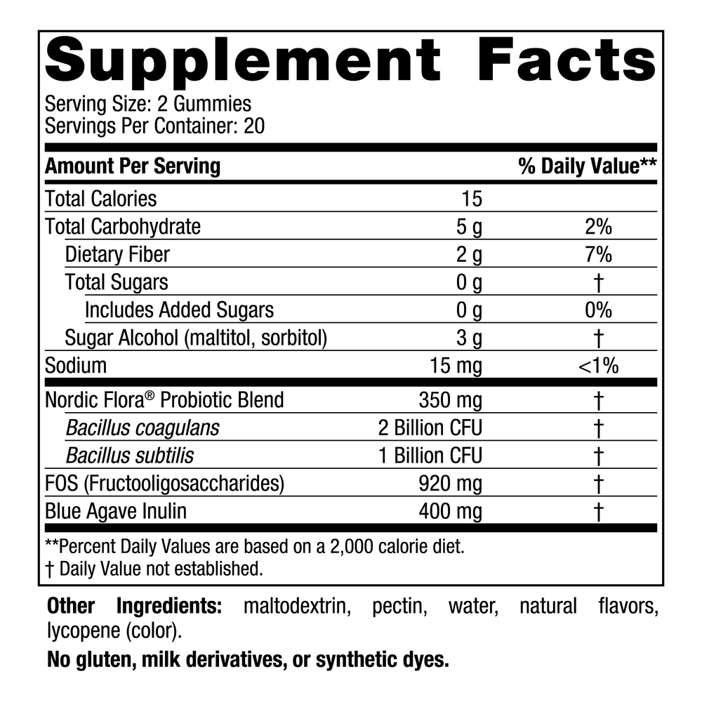 Nordic Naturals Zero Sugar Probiotic Gummies — view 2