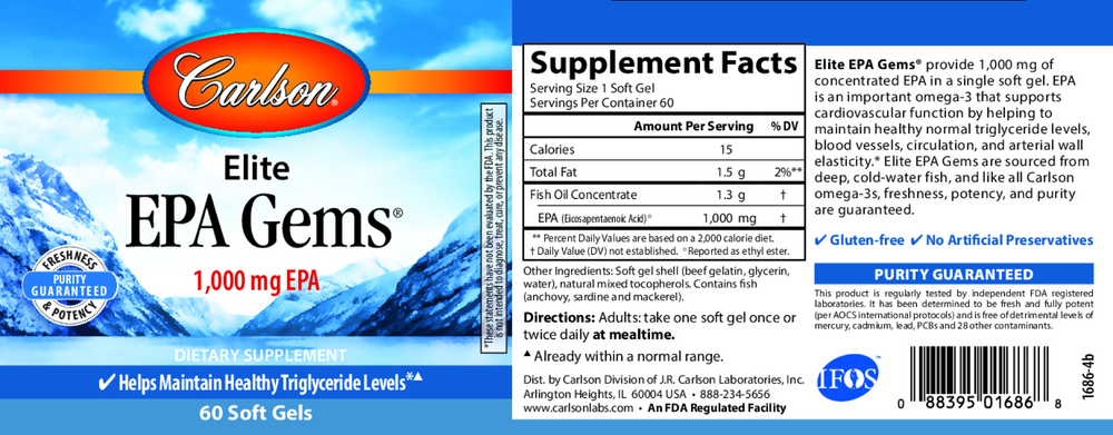 Carlson Labs Elite EPA Gems — view 2