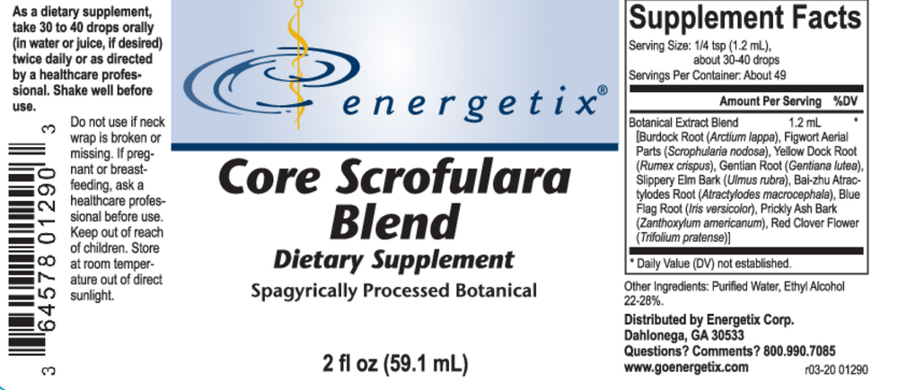Energetix Core Scrofulara Blend — view 2