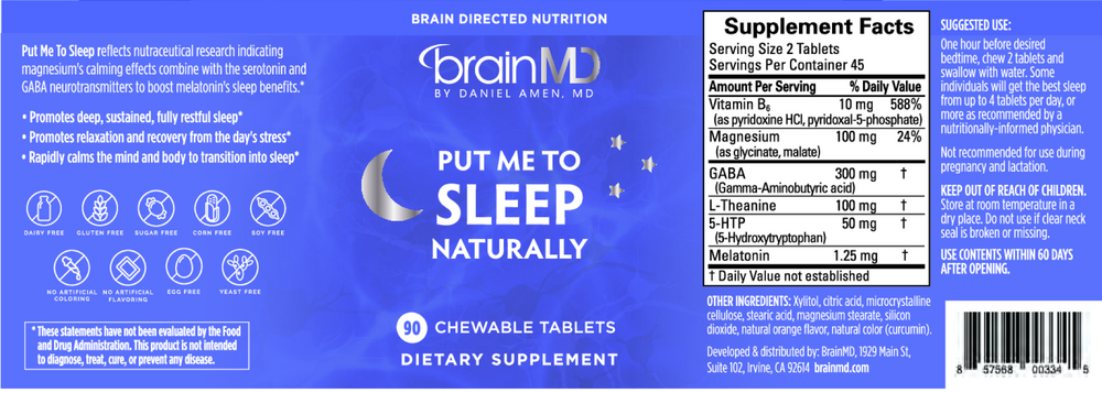 BrainMD Put Me To Sleep Chewables — view 2