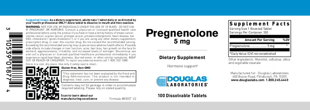 Douglas Labs Pregnenolone (5mg) — view 2