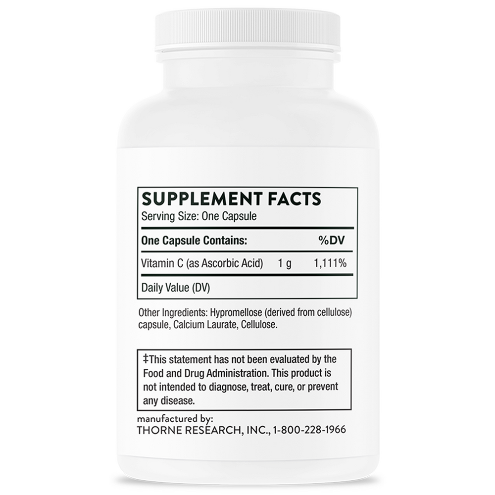 Thorne Vitamin C 1,000 mg — view 2