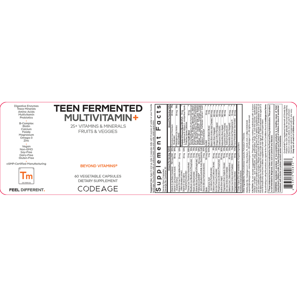 Codeage Teens Fermented Multivitamin — view 2