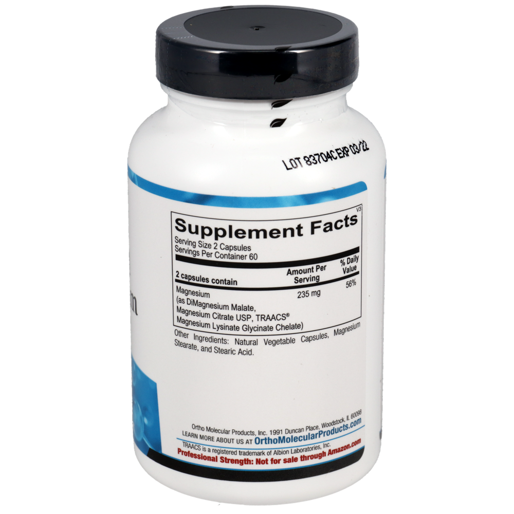 Ortho Molecular Products Reacted Magnesium Capsules — view 2