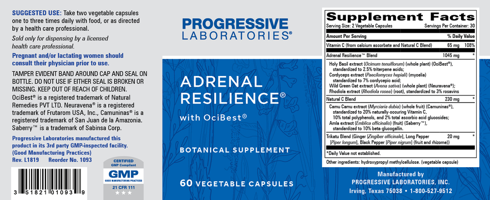 Progressive Labs Adrenal Resilience — view 2