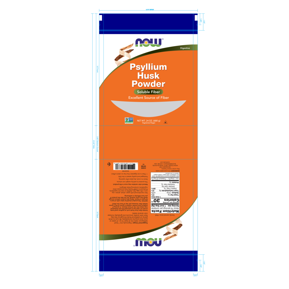 NOW Foods Psyllium Husk Powder — view 2