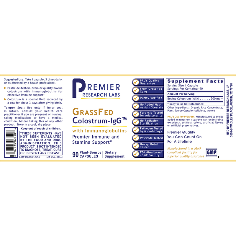 Premier Research Labs - Colostrum-IgG™ (Caps)
