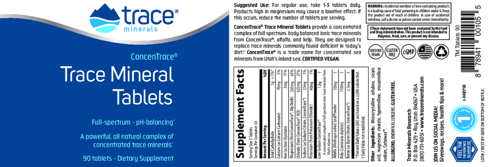 Trace Minerals Research Trace Mineral Tablets — view 2