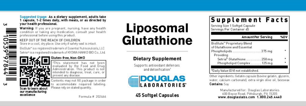 Douglas Labs Liposomal Glutathione — view 2