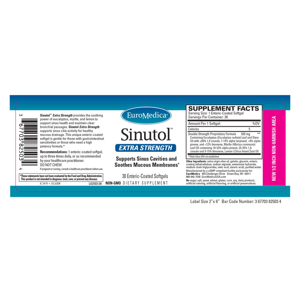 EuroMedica Sinutol™ Extra Strength - Enteric-Coated — view 2