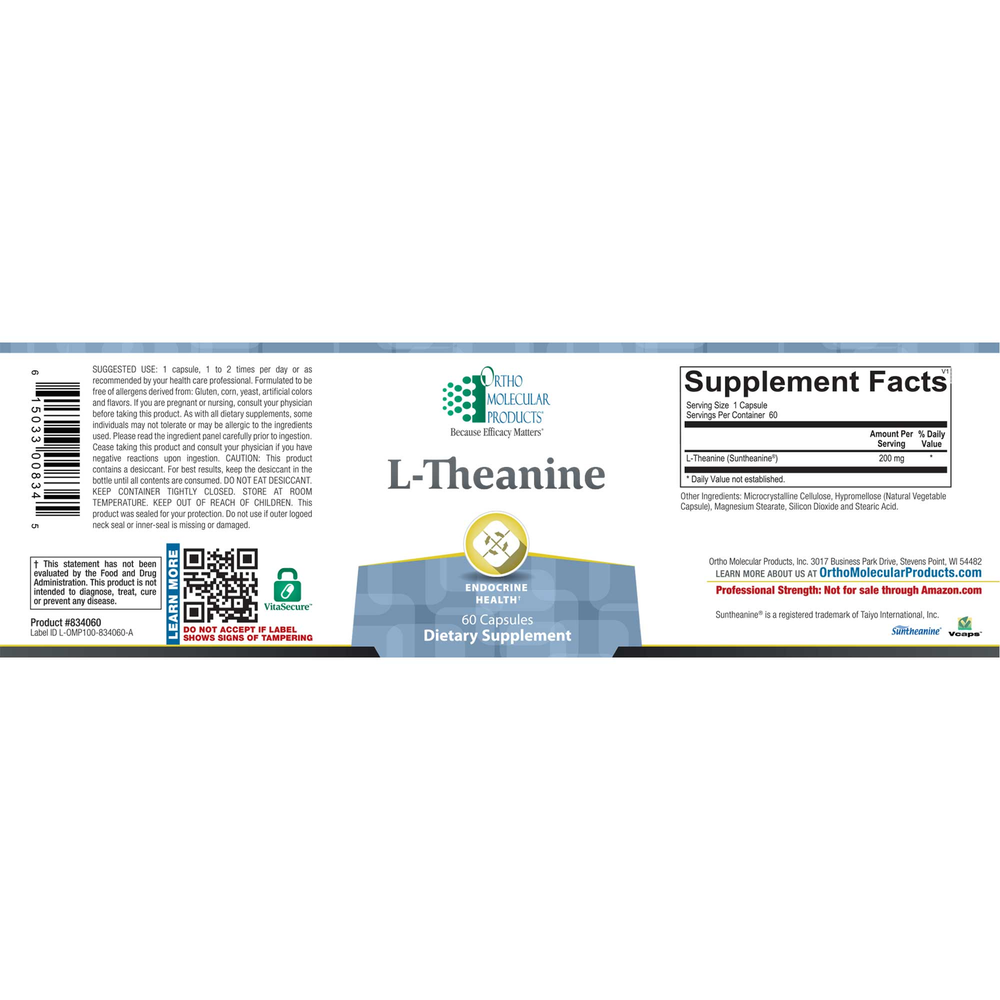Ortho Molecular Products L-Theanine — view 2