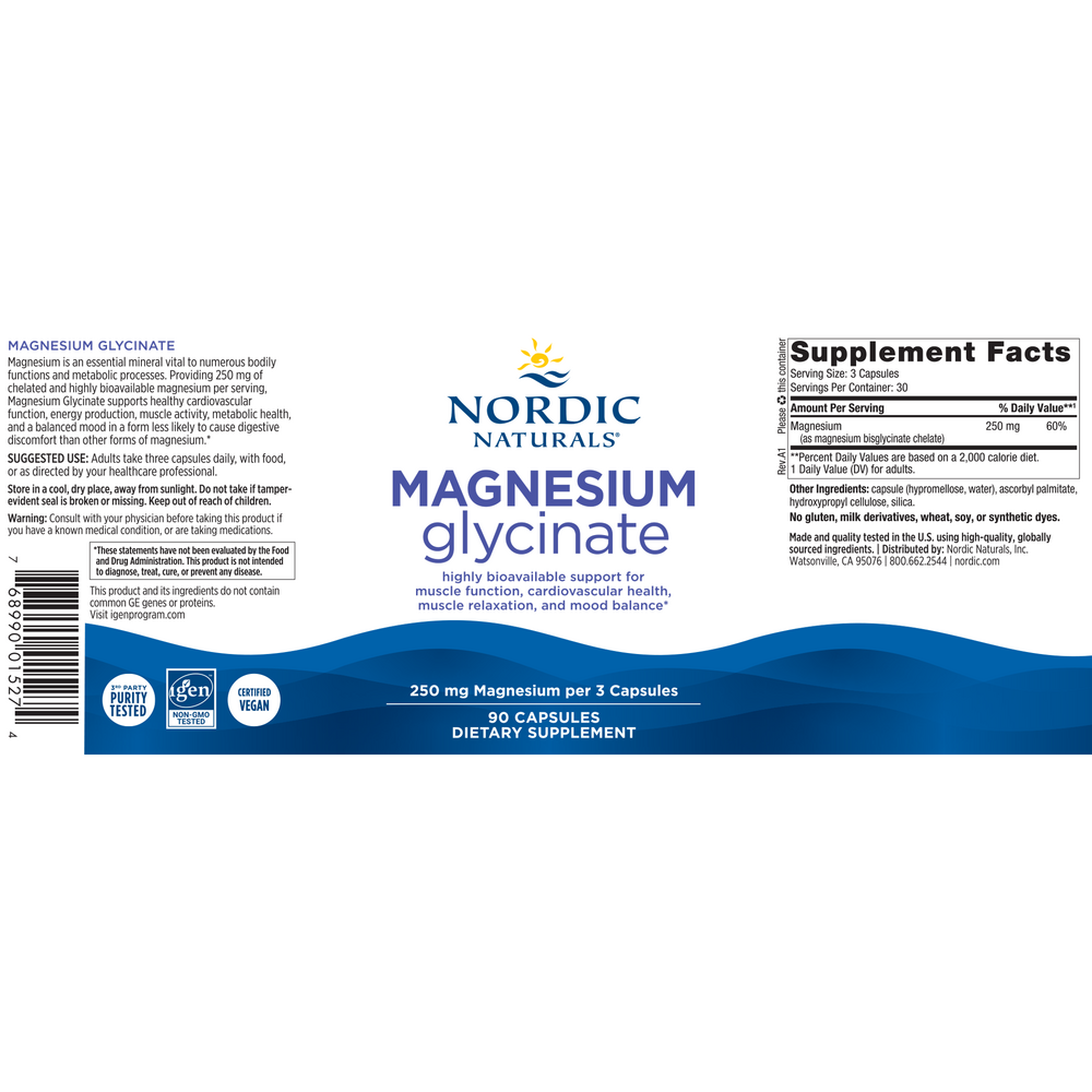 Nordic Naturals Magnesium Glycinate — view 2