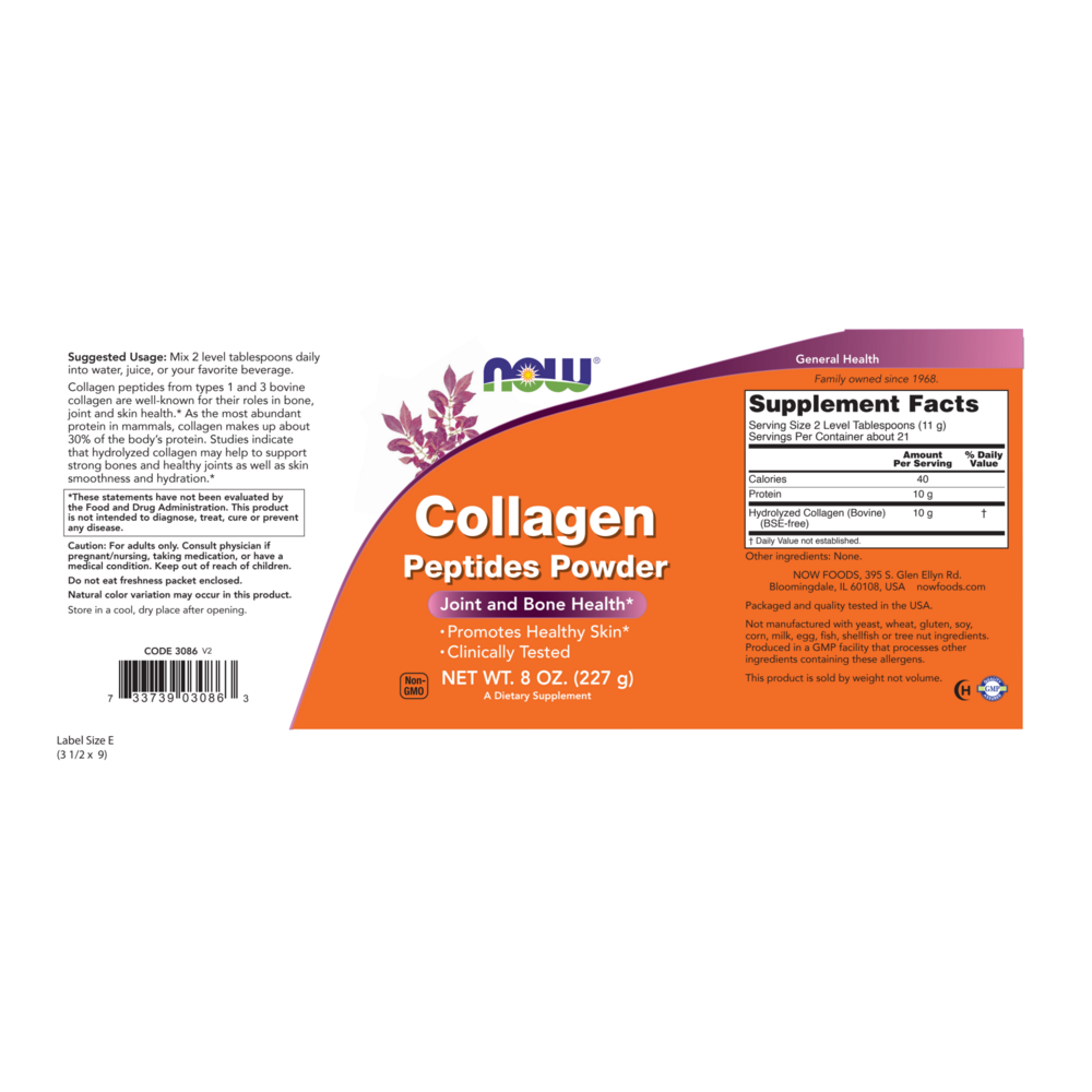 NOW Foods Collagen Peptides — view 2