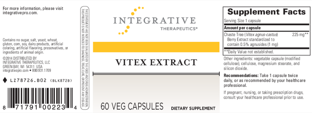 Integrative Therapeutics Vitex Extract — view 2