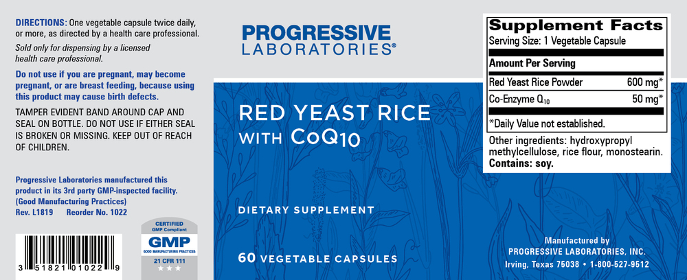 Progressive Labs Red Yeast Rice w/CoQ10 — view 2