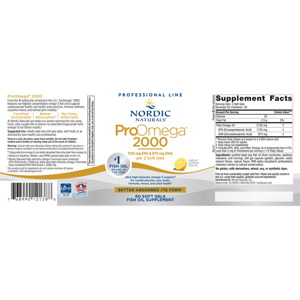Nordic Naturals ProOmega® 2000 — view 2