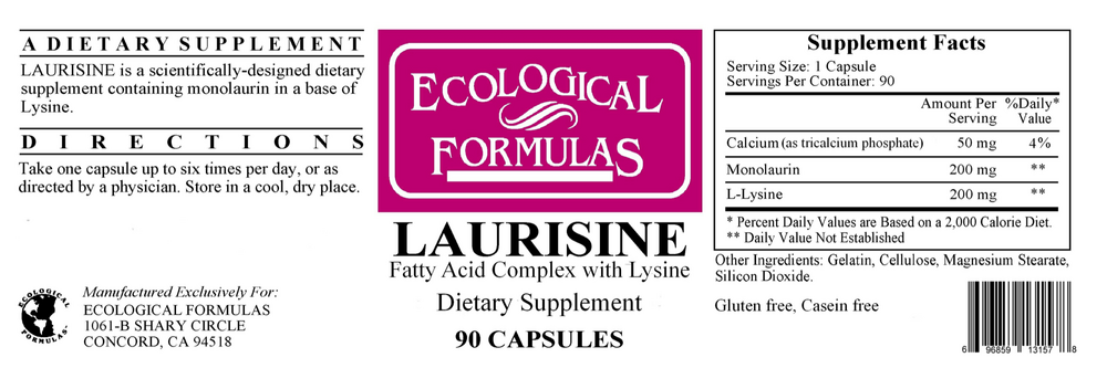 Ecological Formulas/Cardiovascular Research Laurisine — view 2