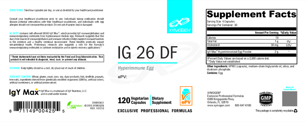 Xymogen IG 26 DF — view 2