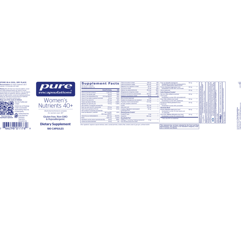 Pure Encapsulations Women's Nutrients 40+ — view 2