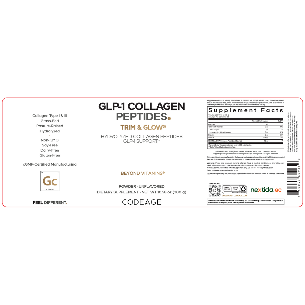 Codeage GLP-1 Collagen Peptides Powder — view 2