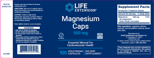 Life Extension - Magnesium Caps