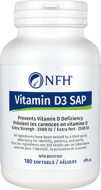 Nutritional Fundamentals for Health - Vitamin D3 SAP 2500IU Capsule