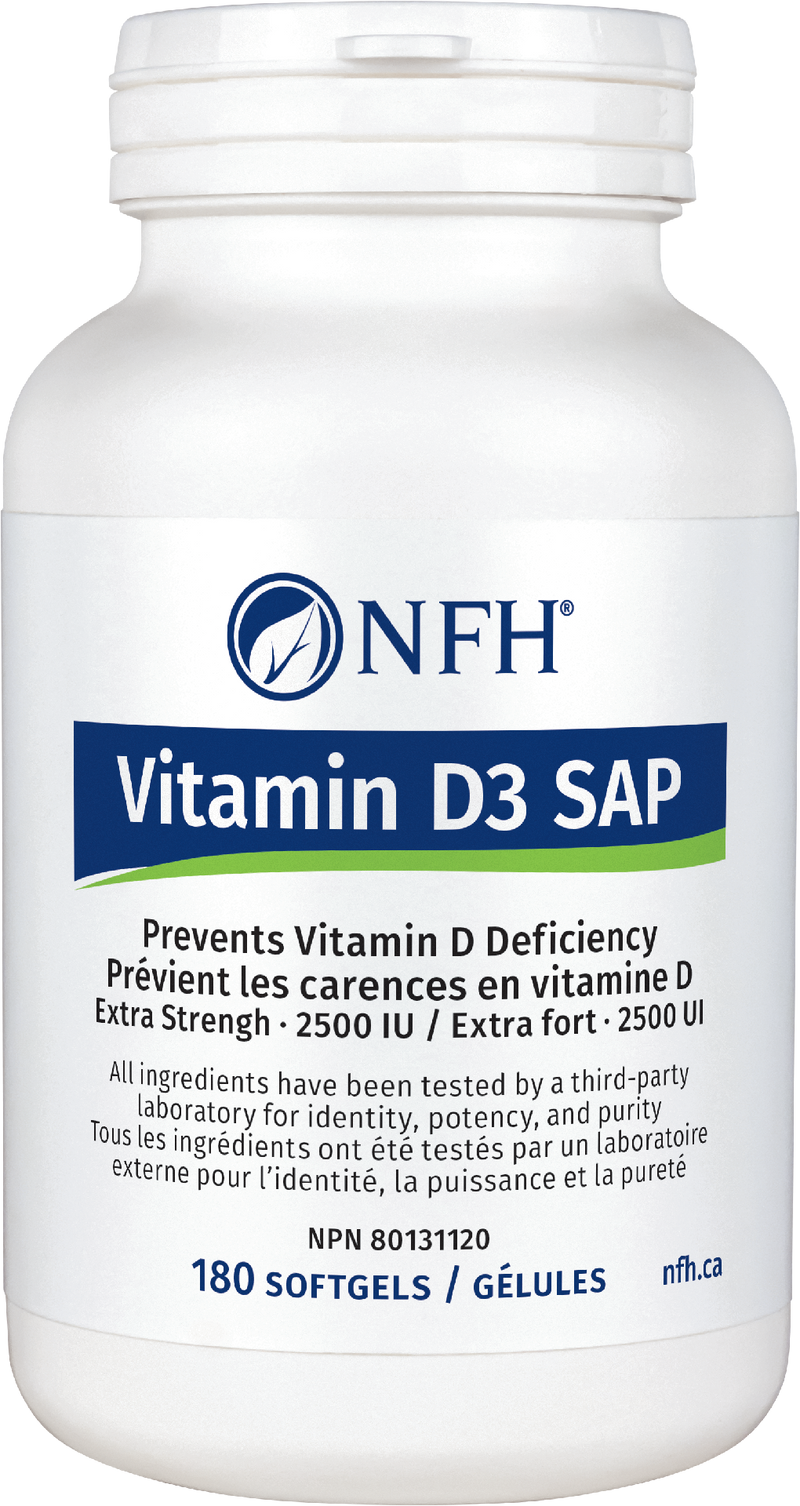 Nutritional Fundamentals for Health - Vitamin D3 SAP 2500IU Capsule