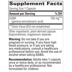 Integrative Therapeutics GABA 750mg — view 3 — view 3