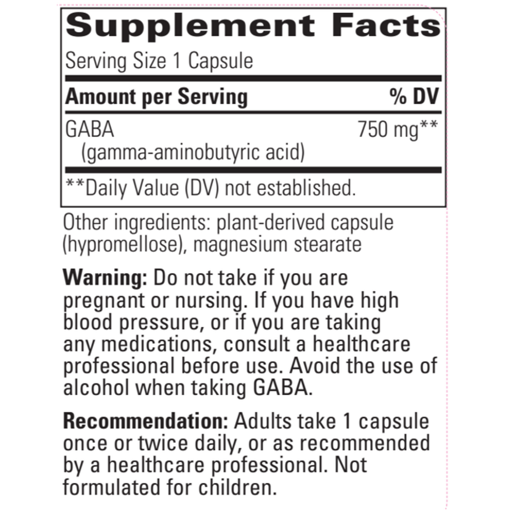 Integrative Therapeutics GABA 750mg — view 3