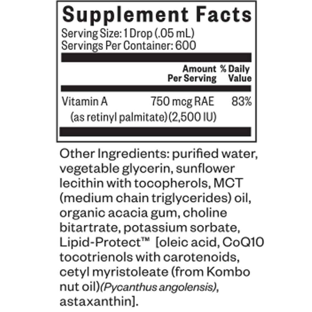 Seeking Health Vitamin A Drops 2500IU — view 3
