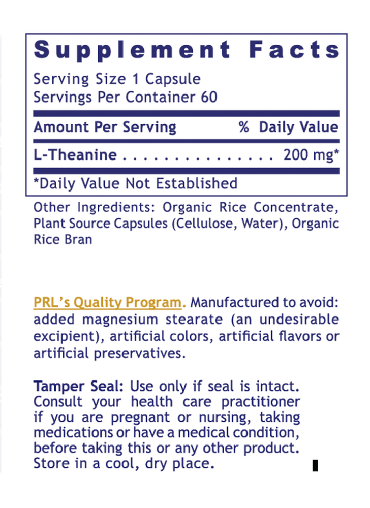 Premier Research Labs L-Theanine — view 3