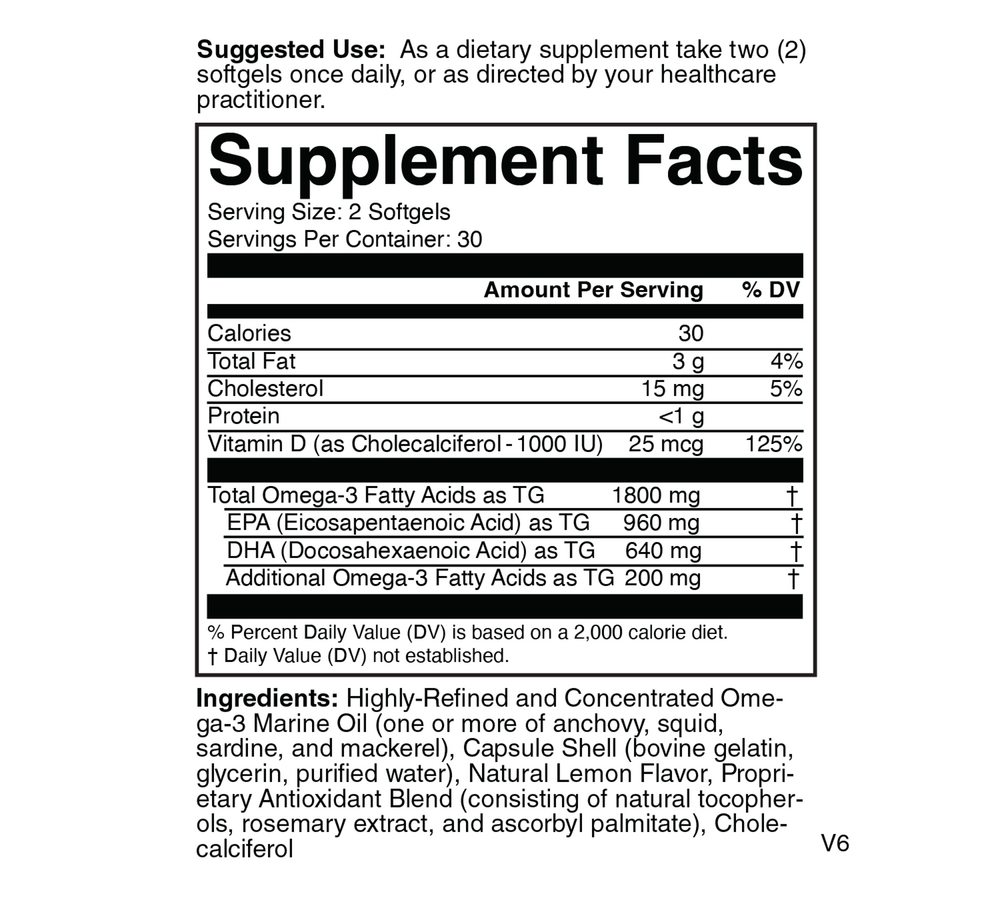 Nutritional Frontiers Omega 3D — view 3