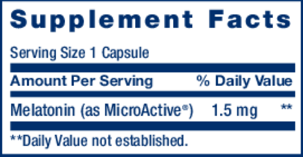Life Extension Melatonin IR/XR 1.5mg — view 3